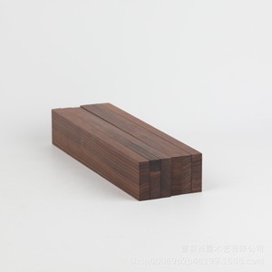 Tablas de madera de nogal negro rectangulares, tablones de madera maciza para mesas, peldaños de escalera, diseño minimalista - Product Image 4
