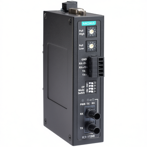 Convertidor de Fibra Óptica Moxa ICF-1150I, Conector ST Multimodo, Uso Industrial - Product Image 2