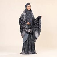 Ensemble de prière Mukena en soie découpé au laser pour femmes, vêtements islamiques modestes