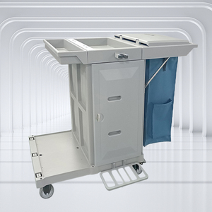 C-1 Alüminyum Temizlik Arabası, Otel Hastane Ağır Hizmet Tipi Dayanıklı Kat Hizmetleri Arabası, Temizlik Arabası - Product Image 3