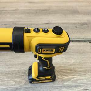 <span class=keywords><strong>Pistolet</strong></span> à calfeutrer électrique sans fil en <span class=keywords><strong>silicone</strong></span> avec lumière LED à vitesse réglable pour le remplissage, l'étanchéité, la réparation - Product Image 5