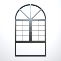 Ventana de Aluminio con Rejilla Francesa, Resistente a Huracanes, con Bajo Valor U, para Sala de Estar, Precio al por Mayor