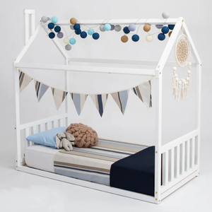 Bedroom Wooden Children Solid Wood Baby <strong>Crib</strong> Children Bed Baby Cradle <strong>Classic</strong> House Beds Toddler Beds - Product Image 4