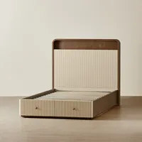 Ensembles de Chambres à Coucher Modernes de Luxe avec Lit Double King Size et Lit Enfant pour la Décoration Intérieure
