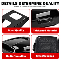 Top case de moto avec support de montage pour deux personnes et dossier passager pour Harley Touring Road King 2014-2025