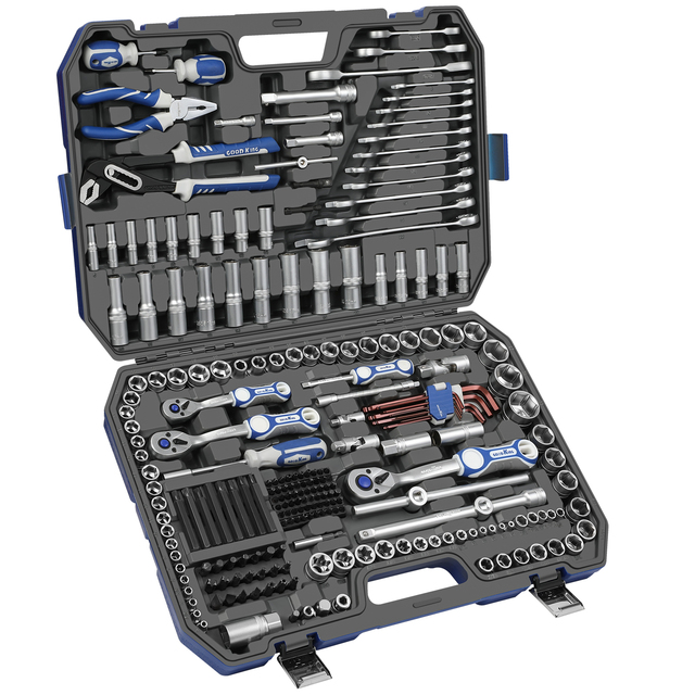 GOODKING 239 PCS Home Repair Tools Sets Precision Screwdrivers General Household Hand Tools Set with Plastic Toolbox Storage