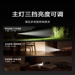 Portable <b>Flashlight</b> <b>Rechargeable</b> Led White Light Outdoor Home Use Long Range Multifunctional Small Size 3.6V Battery Powered - Product Image 5