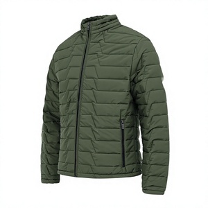 <b>Men's</b> Warm Varsity Jacket Casual Collar Zipper Cotton <b>Padded</b> <b>Shirt</b> Jacket Plain Dyed Windproof Breathable - Product Image 4