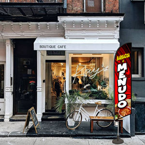 Bandera de Playa Personalizada con Impresión Digital de 2.3x11.1 Pies, Bandera de Pluma para Barbacoa y <span class=keywords><strong>Menudo</strong></span> - Product Image 3