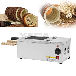 Máquina para Hacer Pasteles de Chimenea de 6 Rodillos, <span class=keywords><strong>Horno</strong></span> para Kurtos Kalacs, Diseño Compacto de Sobremesa, Rotación Automática, para Pequeñas Panaderías, Cafeterías y Emprendimientos - Product Image 2