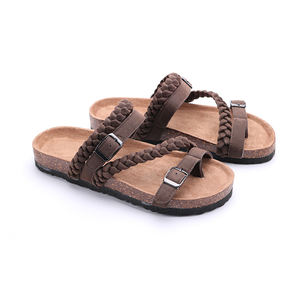 รองเท้าแตะผู้หญิงแบบคลาสสิกแฟชั่นไม้ก๊อก,รองเท้าไม้ก๊อกแบบยืดหยุ่นรองเท้าแตะพื้นรองเท้าไม้ก๊อกแบบเลื่อน - Product Image 4