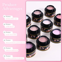 Hanyinails Kit de Gel Constructeur Professionnel Sans HEMA/TPO 56ml 48 Teintes Super Faible Chaleur Séchage Rapide Soak Off UV/LED