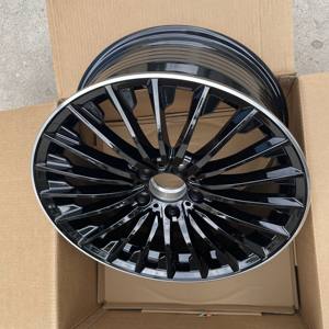 Cerchi in Lega Concavi 5x112 da 18 Pollici per Auto Flow Forming Nero con Bordo Lavorato per Mercedes Classe C/Classe E <span class=keywords><strong>W211</strong></span> W204 - Product Image 6