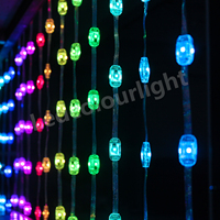 Guirlande lumineuse LED carrée adressable IP65, pour Noël, mariage, fête à domicile, décoration du Nouvel An, guirlande lumineuse LED