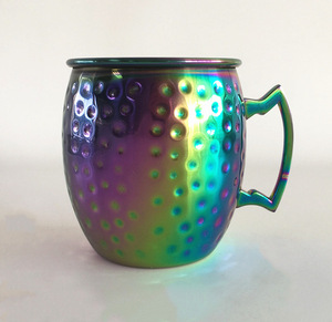 304 thép không gỉ búa Moscow Mule Mugs <span class=keywords><strong>v</strong></span>ới xử lý cho cocktail đồ uống, kích thước tùy chỉnh có sẵn - Product Image 5