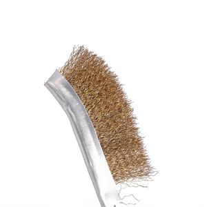 Copper Wire <b>Cleaning</b> <b>Brush</b> Steel Wire Hand <b>Brush</b> Grip Handle Industrial Household <b>Cleaning</b> Tool 2724 - Product Image 3