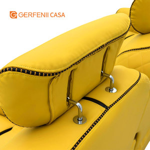 현대 럭셔리 홈 시네마 비디오 룸 가구 가정용 또는 상업용 천연 가죽 빌라 전기 접이식 극장 소파 - Product Image 5