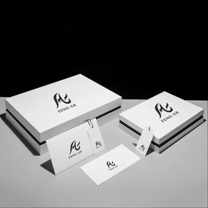 Custom Logo Luxury Gift Box White Cardboard Packaging Removable Lid Carton Packaging