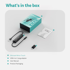 Ottocast sản phẩm mới không dây Carplay Adapter mirrortouch Bi-directional Adapter điều khiển cho xe ô tô phương tiện truyền thông gương - Product Image 6