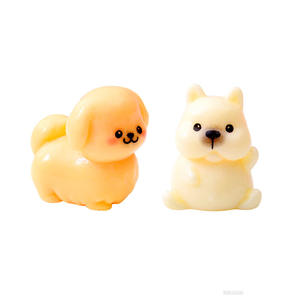 Mini figurines de chiens en résine, accessoires mignons, jouets en peluche pour chiots, décorations de bureau DIY, petits animaux pour maison de poupée - Product Image 6