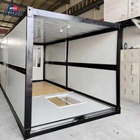 Maison Modulaire Préfabriquée Conteneurisée Moderne Personnalisable Respirante 3 Chambres, Bureau Pliable Compact à Emballage Plat