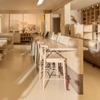 Ensemble de comptoirs de bar à café personnalisés, vitrine de présentation, meubles pour café, pâtisserie, salon de thé, restaurant, table et chaise, design tout-en-un