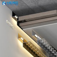Profilé LED en alliage d'aluminium avec dissipateur de chaleur intégré pour bande lumineuse encastrée dans les plafonds et murs, personnalisable