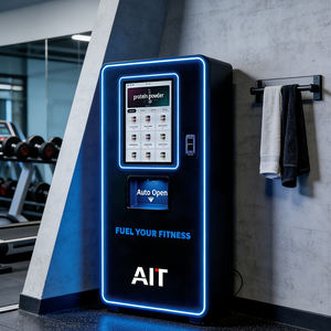 AIT経済的なタッチスクリーンプロテインシェイク自動販売機SDK機能カスタムロゴ現金/硬貨/カード決済クラウドベース管理 - Product Image 3