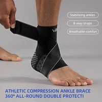 Chaussettes de soutien de la cheville 3D VBOSi 7487, manchon de compression pour la cheville entorse, soulagement de la fasciite plantaire, protection unisexe, soutien du pied