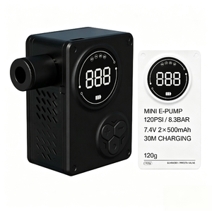 Briviga Mini compresseur d'air numérique portable 120 PSI <span class=keywords><strong>pour</strong></span> gonflage rapide des pneus de <span class=keywords><strong>vélo</strong></span> et moto - Product Image 3