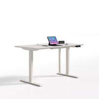 Escritorio de Computadora Ergonómico Moderno con Altura Ajustable Eléctricamente, Panel de Madera, para Oficina, Edificio, Hospital, Uso Comercial Directo