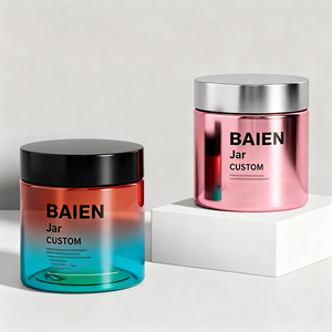 Ensemble d'emballages cosmétiques écologiques de luxe personnalisés en plastique, flacons et pots vides pour soins de la peau, 60 ml, 150 ml, 250 g, 300 ml, 400 ml - Product Image 4