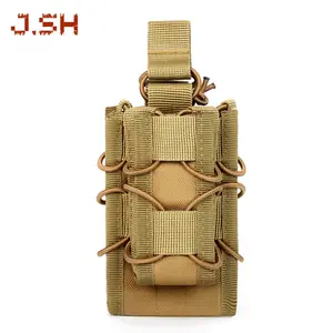 JSH Camouflage Range Ammo Bag Manufacturer Tactical Molle Double Magazine Clip Pouch Bag For Hunting