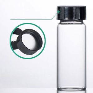 Tip 1 borosilikat cam 1/2 / 3/ 2.7 / 4 / 8 / 16 Dram 4 8 10 15 30 60 Ml açık kehribar siyah kapaklı cam vidalı üst şişeler - Product Image 5