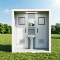 Toilettes mobiles préfabriquées de haute qualité pour usage extérieur, design moderne, toilettes publiques préfabriquées, toilettes portables pour l'extérieur