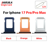 Tiroir de Carte SIM Unique pour iPhone 17 16 15 14 Plus 13 12 Mini 11 Pro X XR XS Max 8 7 6S 6 Plus Support de Carte SIM Pièces Détachées de Téléphone