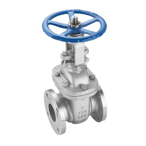 Manual Valve 2 1/2" 150lb Dn65 Stainless Steel 304 Stem Water Steam Oil Cf8 Ansi Flange Pipe Manual Operated Gate Valve