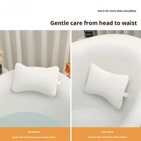Coussin de bain spa TONGXIN 3D-S de style classique - Séchage rapide, forme carrée, coussin papillon en maille 4D, rembourrage PVC pour le bain