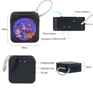 Altavoz Inalámbrico Multifunción con Logotipo Personalizado en Color, BT5.3, con Correa, para Exteriores, Senderismo, Impermeable, Mini Altavoz Inalámbrico Portátil - Product Image 6