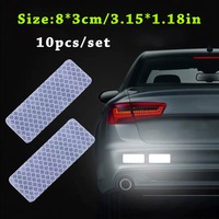 Accessoires de voiture avec autocollants réfléchissants en PVC Matériel de sécurité routière pour trophées Médailles et plaques