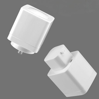 Flacon pompe airless double carré rotatif vide rechargeable de 15 ml, 30 ml, 50 ml