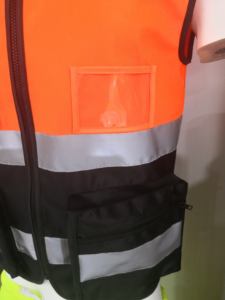 เสื้อกั๊กนิรภัยสะท้อนแสงสีเขียวสะท้อนแสงมาตรฐาน <span class=keywords><strong>EN20471</strong></span> สำหรับคนงานบนท้องถนน - Product Image 5