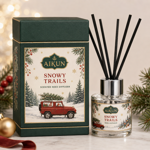 Aikun White Label Glass Reed <b>Diffuser</b> Gift Set Low MOQ Fast Response Service OEM Scent Seasonal Gift Launch for Niche Brands - Product Image 1