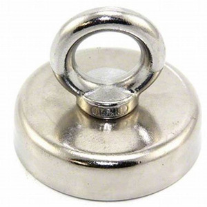Aimants de pêche en néodyme adaptés à la recherche de trésors récréatifs, surfaces nickelées - Product Image 1