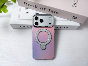Funda Magnética Antigolpes para iPhone 17 Pro Max con Detalles Brillantes, Cubierta Protectora que Cambia <span class=keywords><strong>de</strong></span> Color 360 °   Soporte para Anillo - Product Image 2