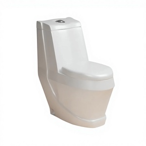 ดีไซน์และเทคโนโลยีสุดพิเศษ ระบบชำระล้างสองจังหวะ ฝารองนั่งไฮดรอลิกแบบปิดช้า เซรามิก โถสุขภัณฑ์แบบชิ้นเดียว ผลิตในอินเดีย สำหรับห้องน้ำ - Product Image 1