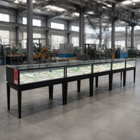 Vitrine de présentation de bijoux en verre robuste sur mesure, comptoir de présentation, vitrine de luxe pour bijoux
