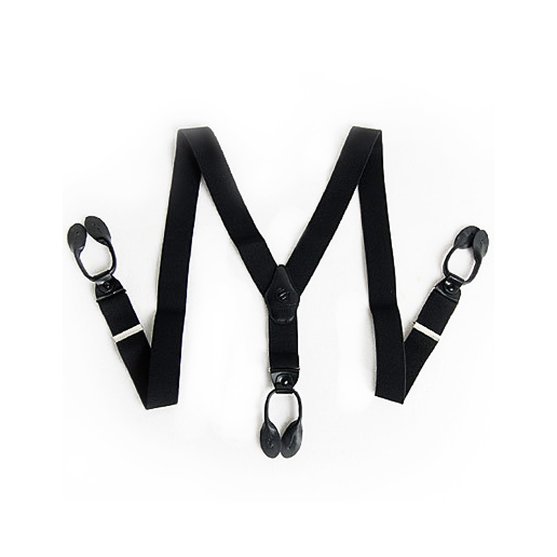 Оптовая продажа, индивидуальные эластичные подтяжки с индивидуальным дизайном, подлинный кожаный держатель для кнопок для мужчин