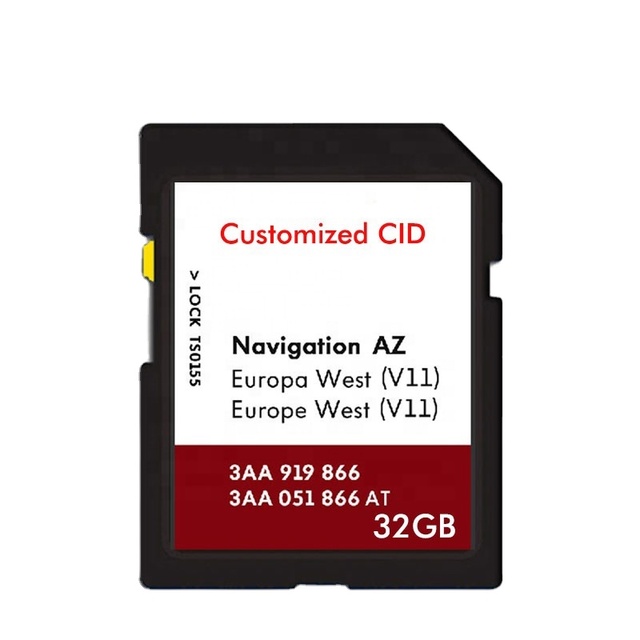 SD Memory CID Card Support Change CID with SMI Chorus Car Navi Card GPS 8GB TF Cards Europe Latest Map for Car GPS NAVIGATION