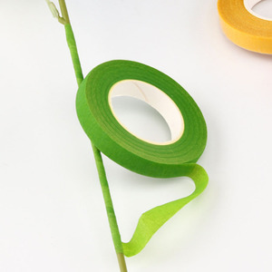 Ruban adhésif extensible écologique vert foncé pour fleuristes, avec adhésif en caoutchouc, pour l'emballage des tiges de bouquets de jardin et les arrangements floraux - Product Image 2